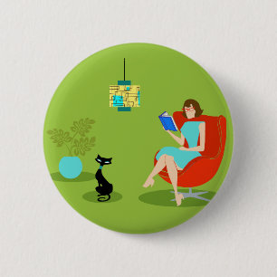 Schaltfläche "Reading Woman" Button