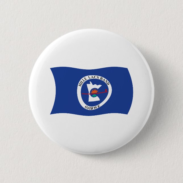 Schaltfläche "Reservierungs-Flag für Mille Lacs Ba Button (Vorderseite)