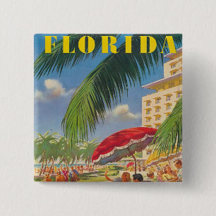 Schaltfläche Retro Florida Button