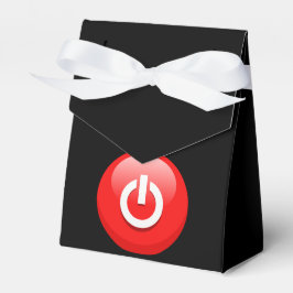 Schaltfläche "Riesenroter Power" Geschenkschachtel