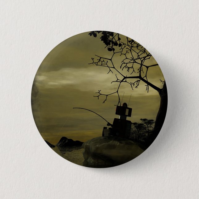 Schaltfläche "Roboter fischen" Button (Vorderseite)