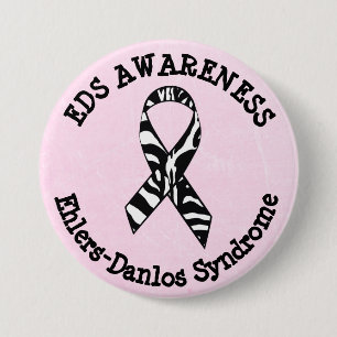 Schaltfläche "Rosa EDS Awareness Ribbon" Button