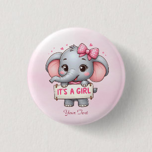 Schaltfläche "Rosa Elephant" Button