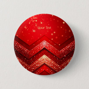 Schaltfläche Roter dekorativer Glitzer Button