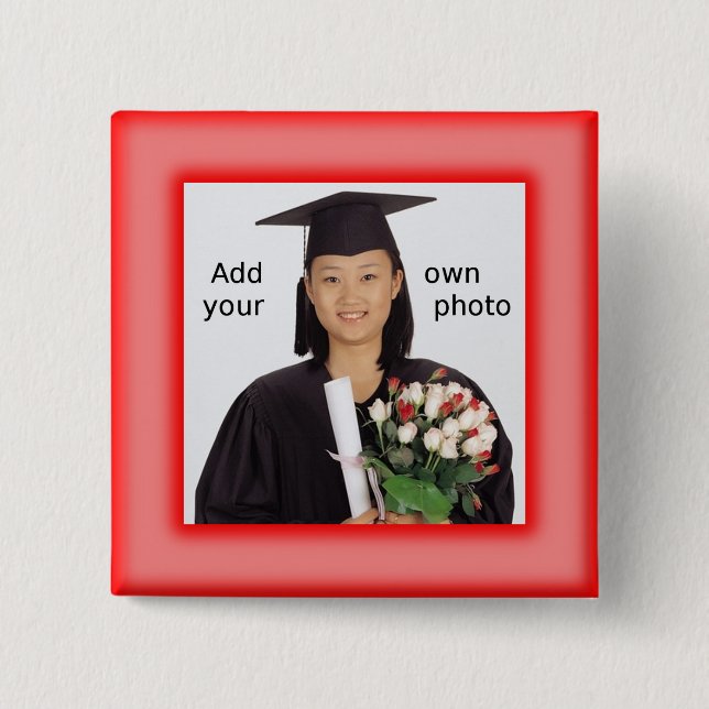 Schaltfläche "Rotes Foto" Button (Vorderseite)