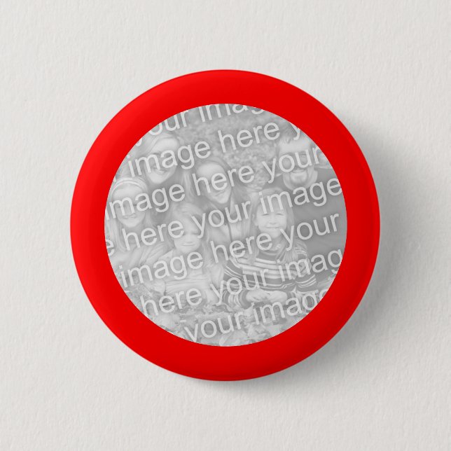 Schaltfläche "Rotes Gerahmtes Foto" Button (Vorderseite)