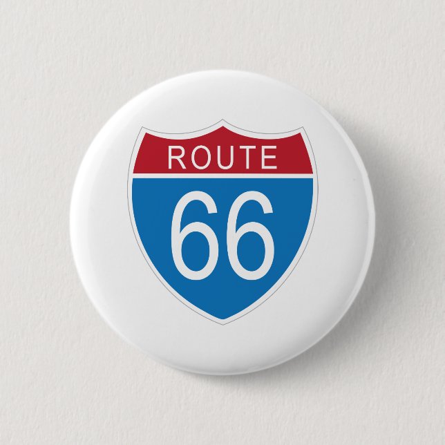 Schaltfläche Route 66 Button (Vorderseite)
