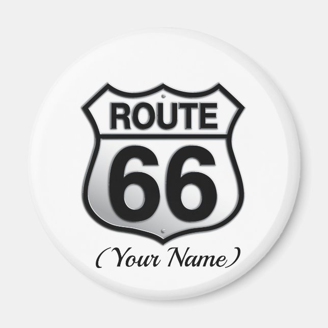 Schaltfläche Route 66 Magnet (Vorne)