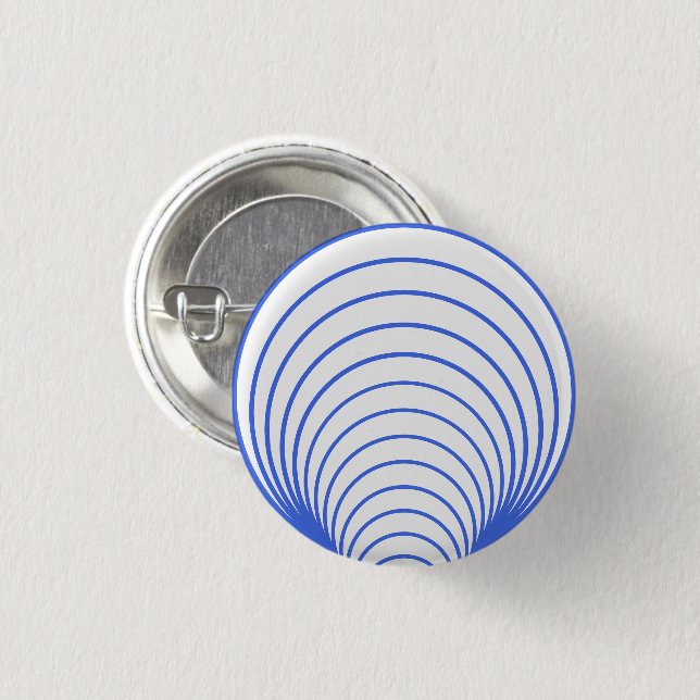 Schaltfläche "Royal Blue Radiant Lines" - Anpassba Button (Vorne & Hinten)