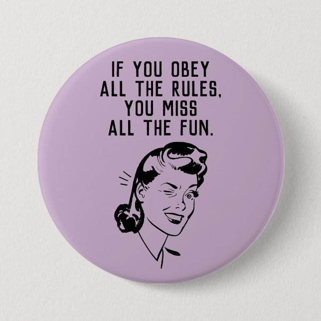 Schaltfläche "Rückgängig-Regel-Breaker für Frauen" Button (Vorderseite)