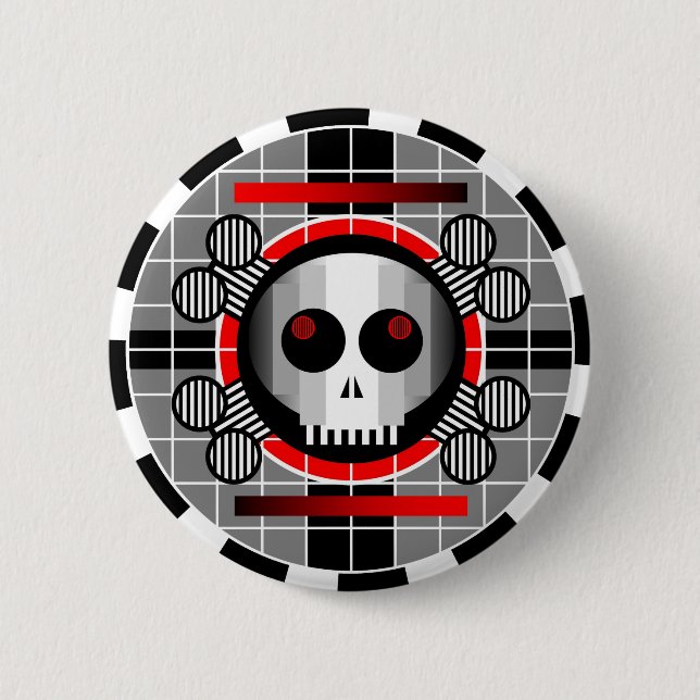 Schaltfläche "Runder" für Skull-TV Button (Vorderseite)
