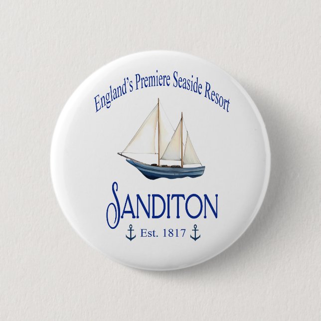 Schaltfläche "Sanditon Seaside Resort" Button (Vorderseite)
