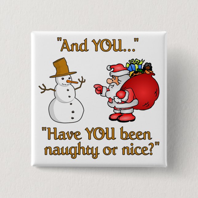 Schaltfläche Santa & Snowman Button (Vorderseite)