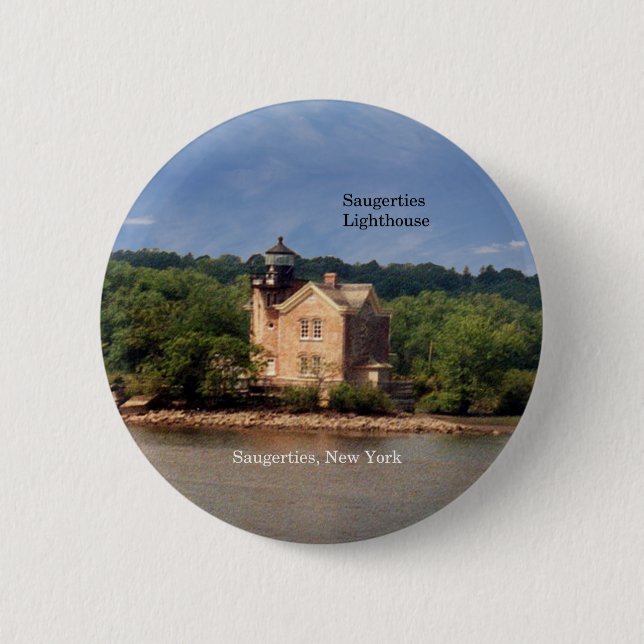 Schaltfläche Saugerties Lighthouse Button (Vorderseite)