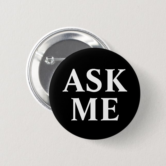 Schaltfläche "Schwarz/Weiß-Abzeichen gefragt" Button (Vorne & Hinten)