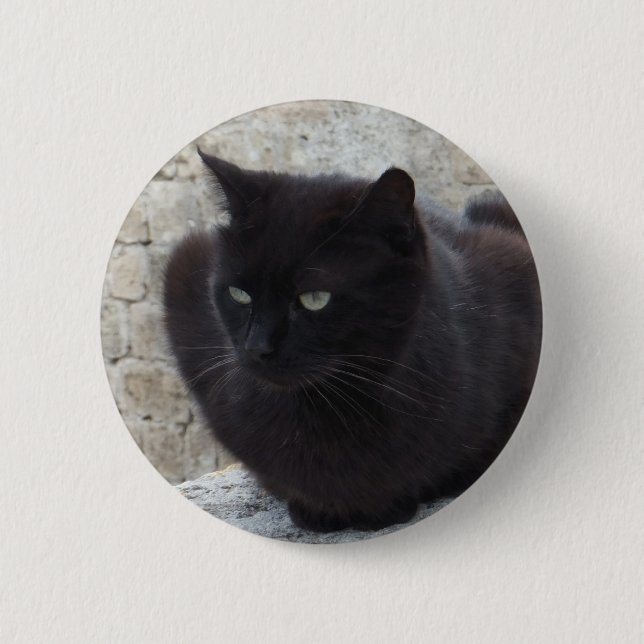 Schaltfläche "Schwarze Katze" Button (Vorderseite)