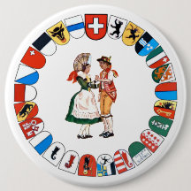 Schaltfläche Schweizer Kantone und Tänzer
