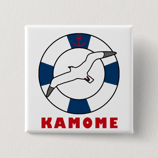 Schaltfläche "Seagull" und "Swim-Ring" Button (Vorderseite)