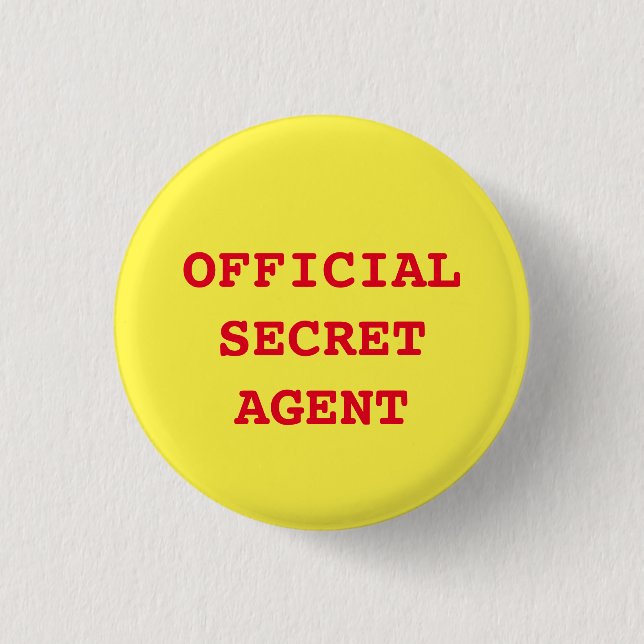 Schaltfläche "Secret Agent/Spy" Button (Vorderseite)