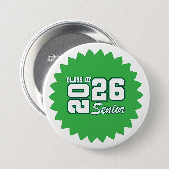 Schaltfläche "Senior Grad Button" Button (Vorne & Hinten)