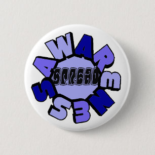 Schaltfläche Sensibilisierung (weiß) verbreiten Button