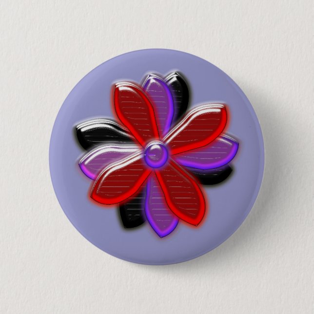 Schaltfläche "Shining Daisy-Blume" Button (Vorderseite)