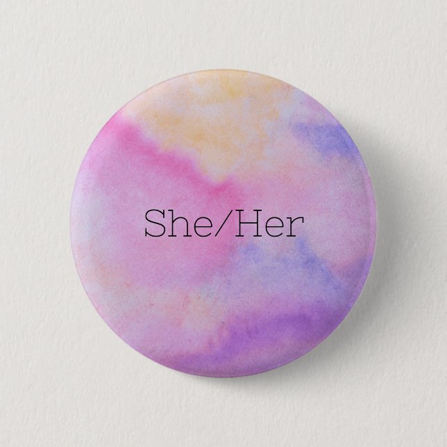 Schaltfläche "Sie/Ihre Pronomen" Button (Vorderseite)