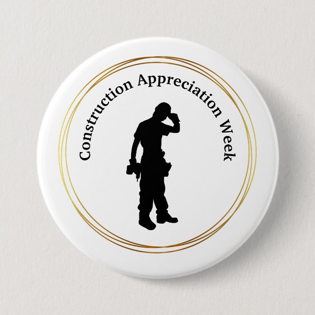 Schaltfläche Silhouette für Bauaufwertung Woche Button (Vorderseite)
