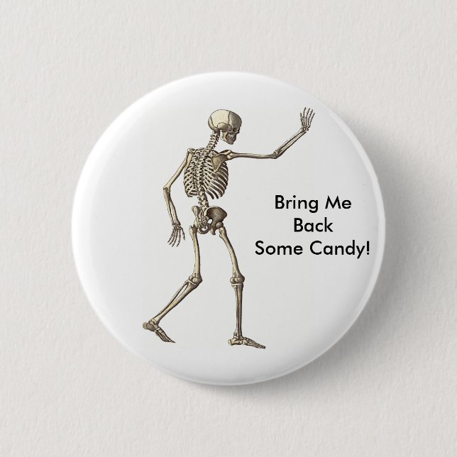 Schaltfläche "Skeleton Waving" Button (Vorderseite)