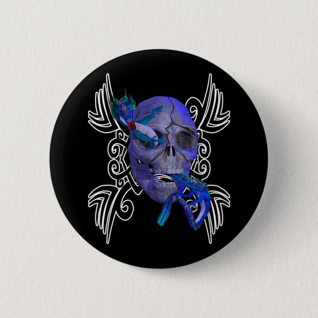 Schaltfläche "Skull" und "Dragon Tattoo" Button (Vorderseite)