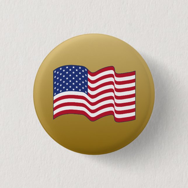 Schaltfläche "Small Classic American Flag" Button (Vorderseite)