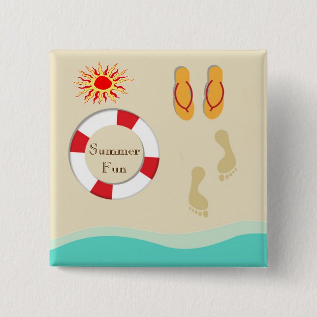 Schaltfläche Sommerspass Button (Vorderseite)