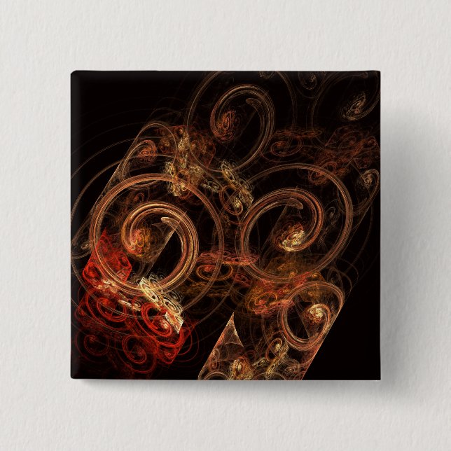 Schaltfläche "Sound of Music Abstrakt Art" (Quadra Button (Vorderseite)