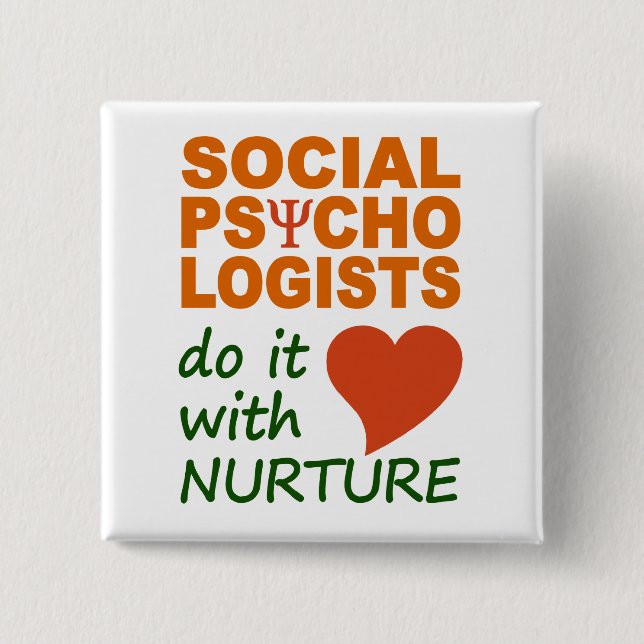 Schaltfläche Sozialpsychologen Button (Vorderseite)