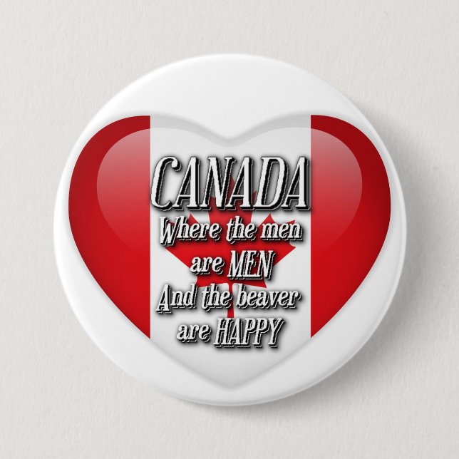 Schaltfläche "Spaß Heftflag" in Kanada Button (Vorderseite)
