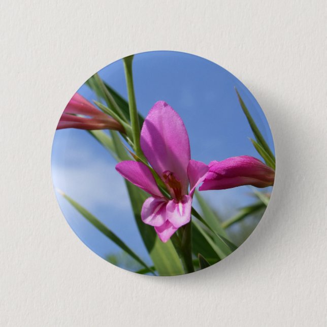 Schaltfläche "Spring Pink"-Blume Button (Vorderseite)