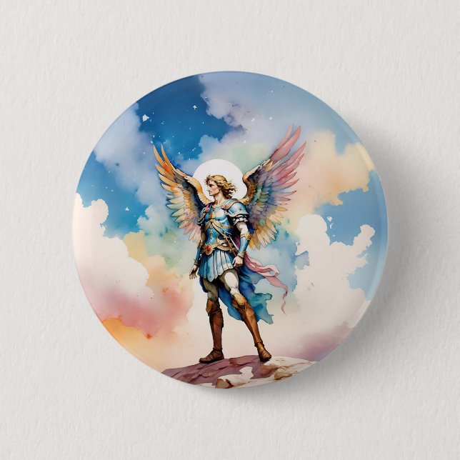 Schaltfläche St. Michael Archangel Button (Vorderseite)