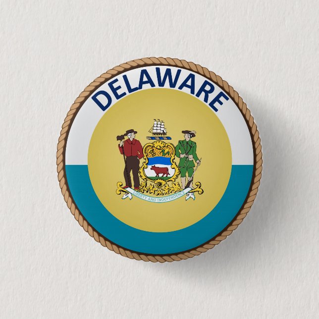Schaltfläche Staat des Siegels "Delaware" Button (Vorderseite)