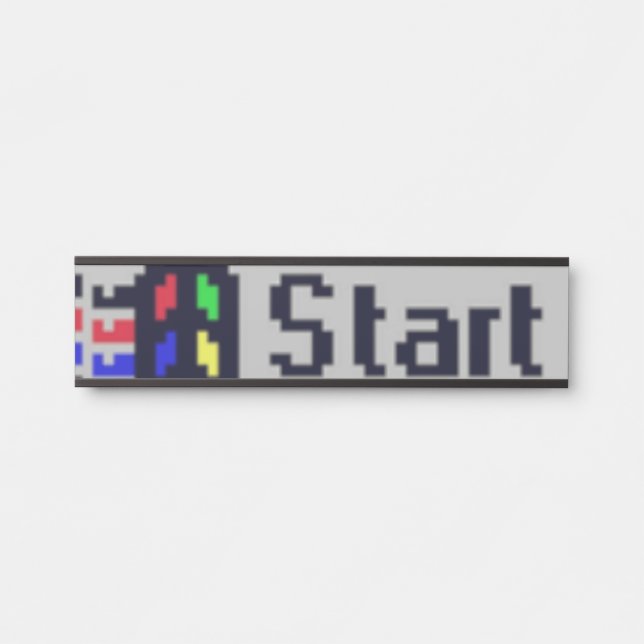Schaltfläche Start Türschild (Vorderseite )