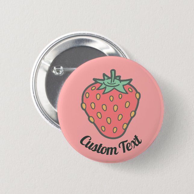 Schaltfläche Strawberry Icon Button (Vorne & Hinten)