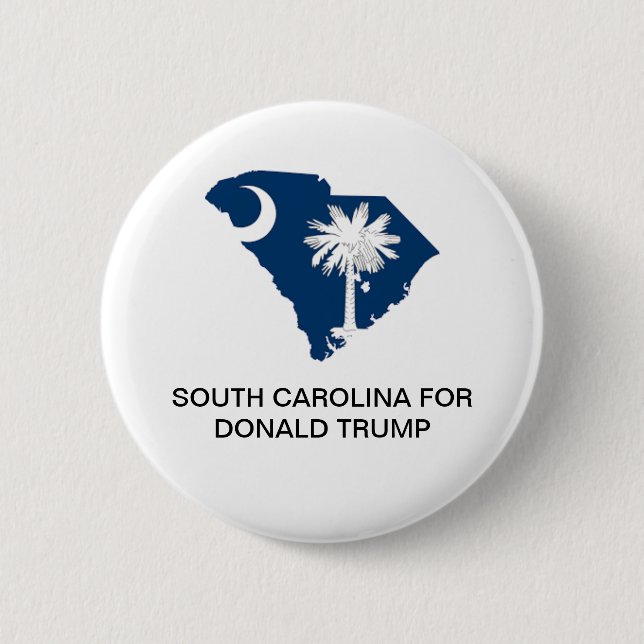 Schaltfläche SÜDKAROLINA für DONALD TRUMP 2020 Button (Vorderseite)