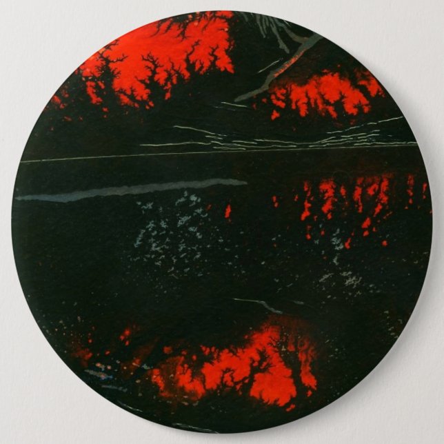 Schaltfläche "Sumpffeuer" für Abstrakte Kunst Button (Vorderseite)