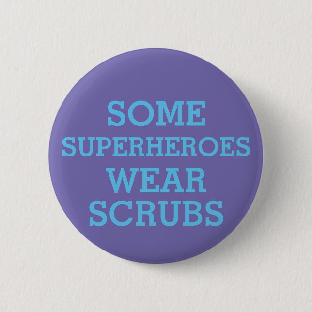 Schaltfläche "Superhelden in Scrubs" Button (Vorderseite)