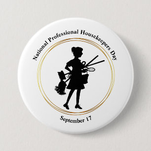 Schaltfläche "Tag der Beruflichen Housekeeper" Button