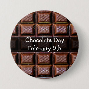 Schaltfläche "Tag der Schokolade Februar Feiertage Button