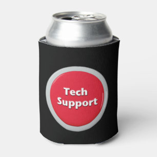 Schaltfläche "Technischer Support - Red Panic" Dosenkühler