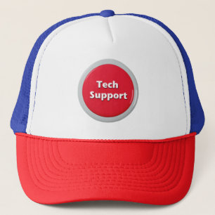 Schaltfläche "Technischer Support - Red Panic" Truckerkappe