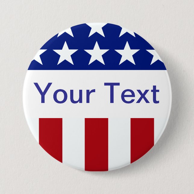 Schaltfläche "Text-US Flagge" Button (Vorderseite)