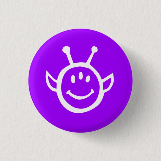 Schaltfläche "Theoretisches blaues Logo Lila" Button (Vorderseite)