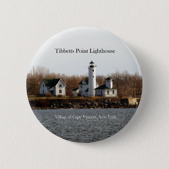 Schaltfläche Tibbetts Point Lighthouse Button (Vorderseite)
